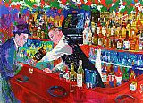 Leroy Neiman - Frank at Rao's painting